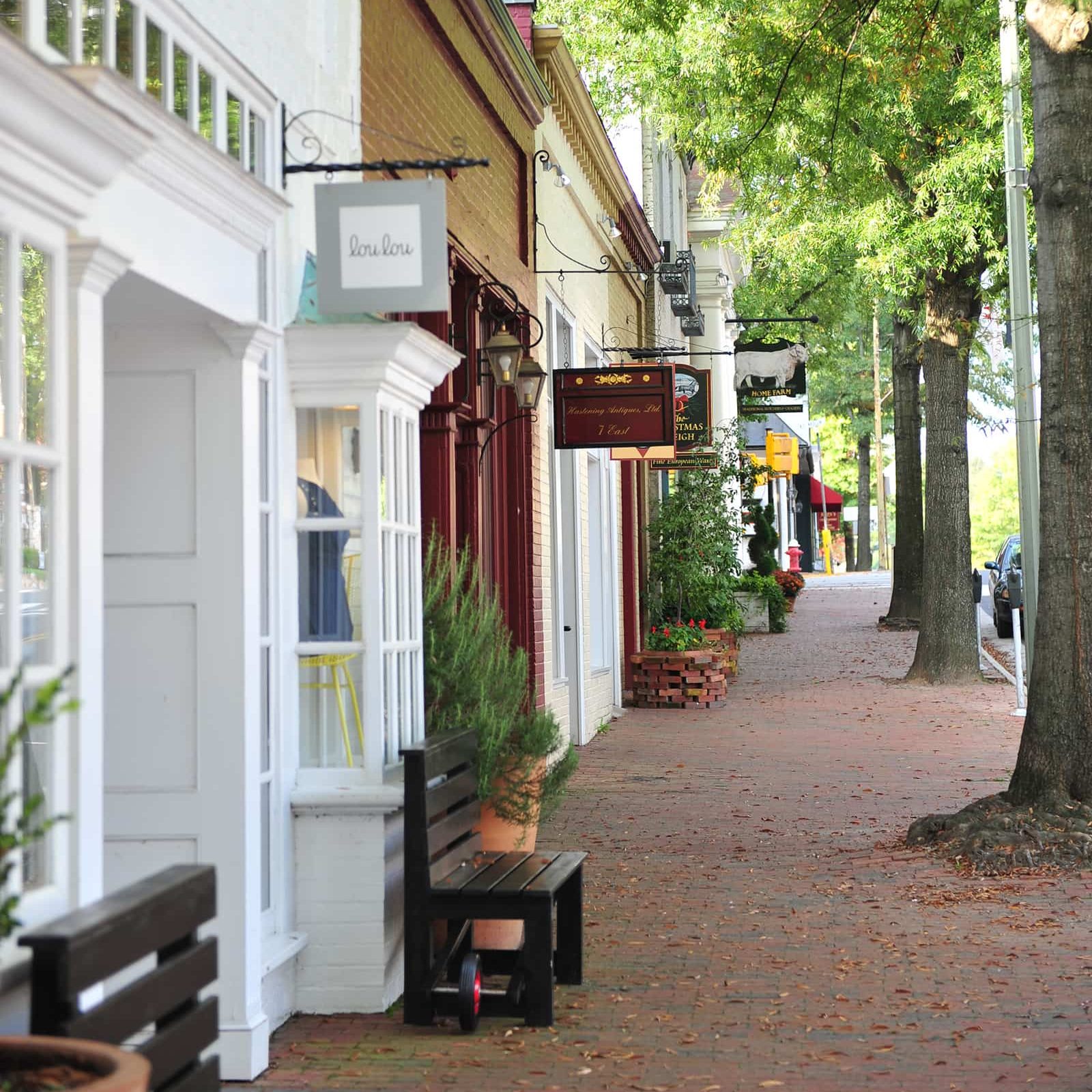 Charming shops in northern Virginia