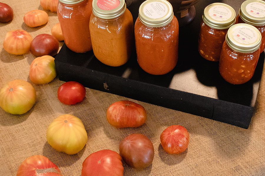 Farm fresh tomatoes and salsa